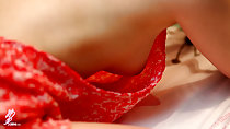 Dress peeling from small breasts
