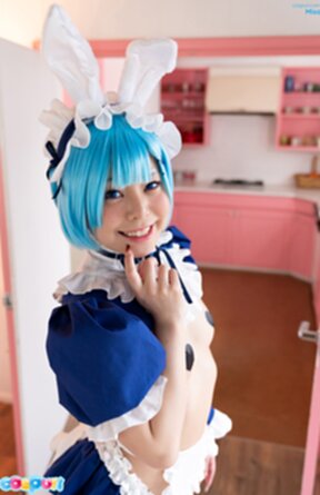 Pretty maid Misa strips panties and spreads her ass