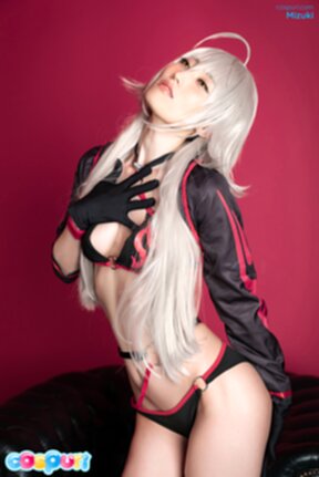 Mizuki strips panties on black chair and masturbates with vibrator