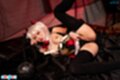 On her side small tits legs spread wearing stockings