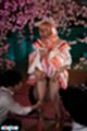 Misa raising kimono bare thighs