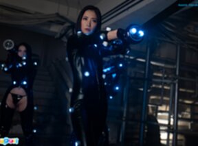 Asami Kondo and Haruka Suzuno with Saki Kawanami together on stage