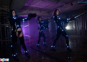 Asami Kondo and Haruka Suzuno with Saki Kawanami together on stage