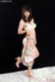 Saionji reo stripping skirt wearing bra and panties high heels