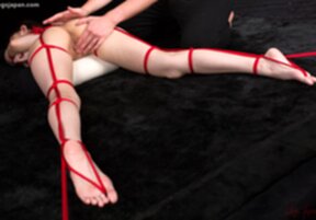 Mikami Ayaka bound with shibari rope and masturbated with vibrator