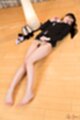 Aoi shino on her back trimmed pussy hair bare feet