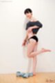 Matsuda anna in black panties bare feet