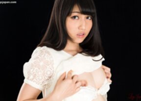 Pretty Saionji Reo strips skirt and underwear in stockings and garter belt