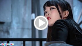 Cutie Ria Kurumi raises short skirt lowers stockings and shows shaved pussy