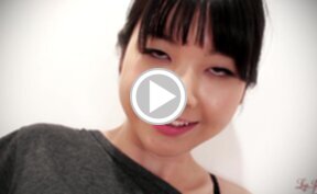 Matsuda Anna strips faded jeans and bra and poses naked